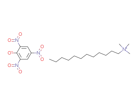 Molecular Structure of 20526-17-4 (trimethyldodecylammonium picrate)