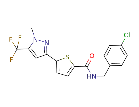 C<sub>17</sub>H<sub>13</sub>ClF<sub>3</sub>N<sub>3</sub>OS