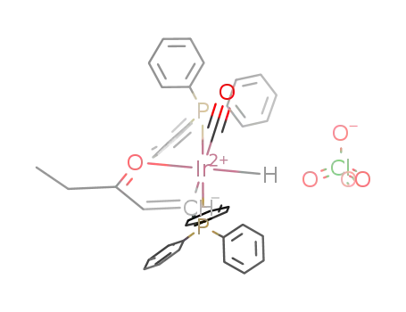 [IrH(CO)(κ2(C,O)-CHCH(Et)CO)(PPh3)2]ClO4