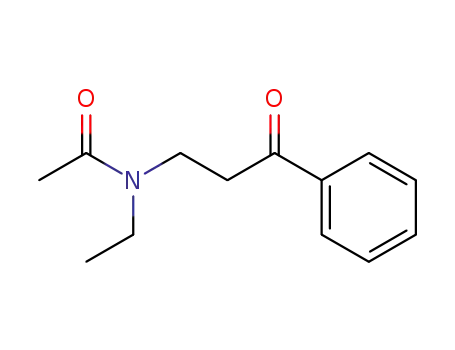 Molecular Structure of 1313493-76-3 (N-ethyl-N-(3-oxo-3-phenylpropyl)acetamide)