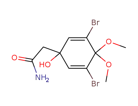 4-acetamido-2,6-dibromo-4-hydroxy-1,2-dimethoxycyclohexa-2,5-diene