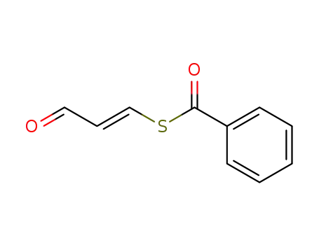 Molecular Structure of 184429-14-9 (Benzenecarbothioic acid, S-(3-oxo-1-propenyl) ester, (E)-)
