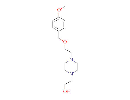 Molecular Structure of 101447-01-2 (2-{4-[2-(4-methoxy-benzyloxy)-ethyl]-piperazino}-ethanol)