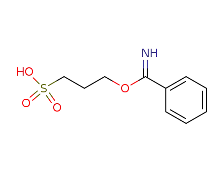 Molecular Structure of 70867-46-8 (3-benzimidoyloxy-propane-1-sulfonic acid)