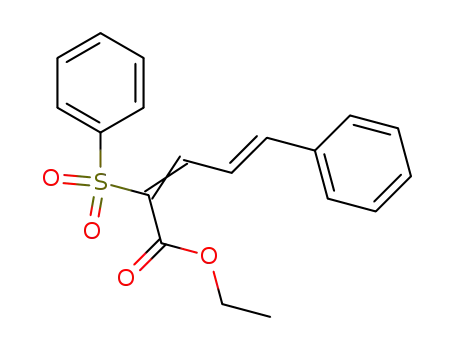 2,4-Pentadienoic acid, 5-phenyl-2-(phenylsulfonyl)-, ethyl ester