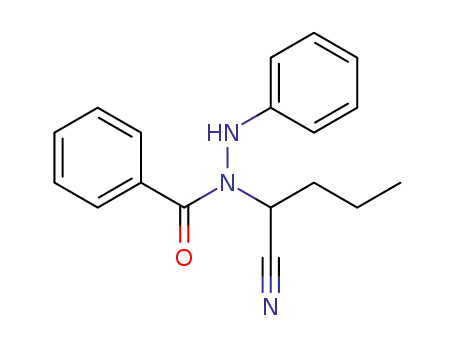 benzoic acid-[<i>N</i>-(1-cyano-butyl)-<i>N</i>'-phenyl-hydrazide]