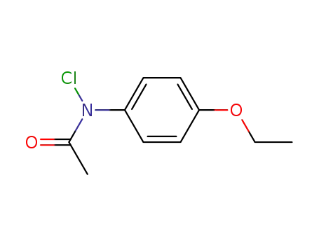 Molecular Structure of 119416-55-6 (acetic acid-(<i>N</i>-chloro-<i>p</i>-phenetidide))