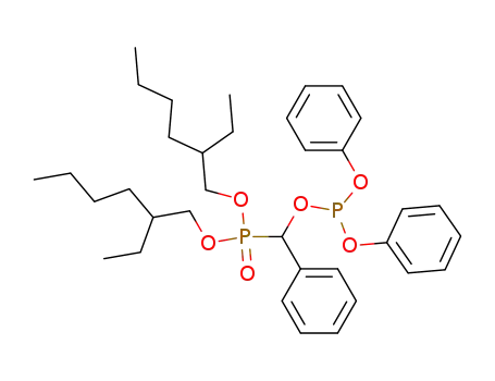 Molecular Structure of 16278-47-0 ([(Diphenoxy-phosphanyloxy)-phenyl-methyl]-phosphonic acid bis-(2-ethyl-hexyl) ester)