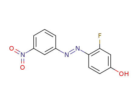 Molecular Structure of 404-67-1 (Phenol, 3-fluoro-4-[(3-nitrophenyl)azo]-)