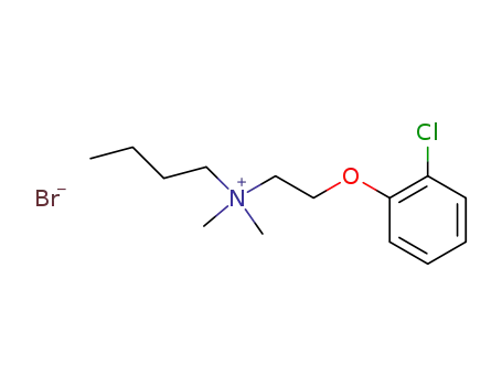 Molecular Structure of 132493-60-8 (butyl-[2-(2-chloro-phenoxy)-ethyl]-dimethyl-ammonium; bromide)