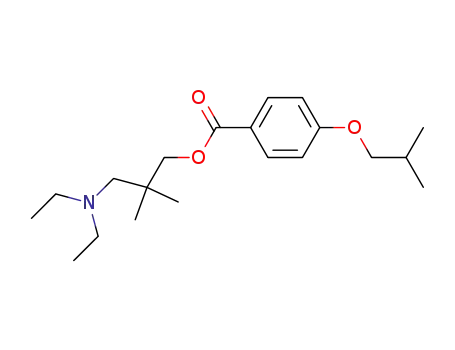 Molecular Structure of 110746-54-8 (4-isobutoxy-benzoic acid-(3-diethylamino-2,2-dimethyl-propyl ester))