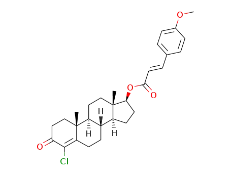 4-chloro-17β-(4-methoxy-<i>trans</i>-cinnamoyloxy)-androst-4-en-3-one