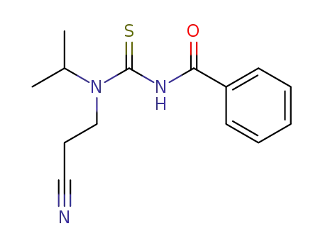 N'-Benzoyl-N-isopropyl-N-(2-cyanethyl)-thioharnstoff