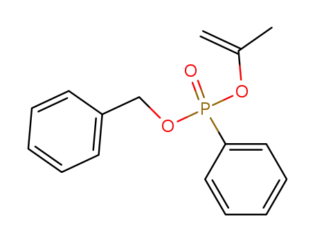Molecular Structure of 62292-08-4 (Phosphonic acid, phenyl-, 1-methylethenyl phenylmethyl ester)