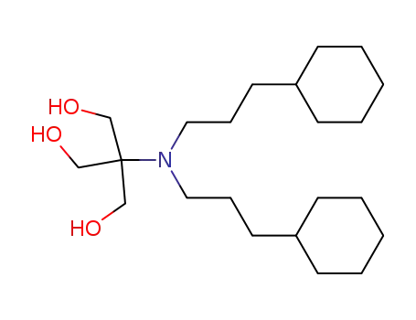 Molecular Structure of 102885-54-1 (2-[bis-(3-cyclohexyl-propyl)-amino]-2-hydroxymethyl-propane-1,3-diol)