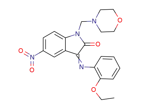 3-(2-ethoxy-phenylimino)-1-morpholin-4-ylmethyl-5-nitro-1,3-dihydro-indol-2-one