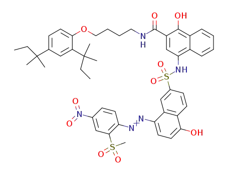 Molecular Structure of 54180-68-6 (C<sub>48</sub>H<sub>53</sub>N<sub>5</sub>O<sub>10</sub>S<sub>2</sub>)