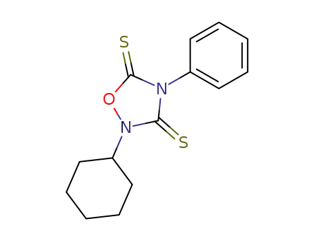 2-cyclohexyl-4-phenyl-[1,2,4]oxadiazolidine-3,5-dithione