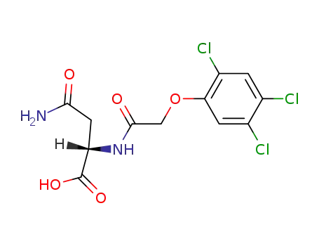 Molecular Structure of 117146-35-7 (<i>N</i><sup>α</sup>-[(2,4,5-trichloro-phenoxy)-acetyl]-L-asparagine)