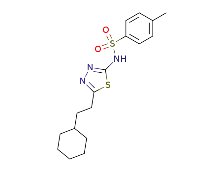 <i>N</i>-[5-(2-cyclohexyl-ethyl)-[1,3,4]thiadiazol-2-yl]-toluene-4-sulfonamide