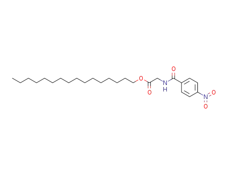 Molecular Structure of 52669-46-2 (Glycine, N-(4-nitrobenzoyl)-, hexadecyl ester)