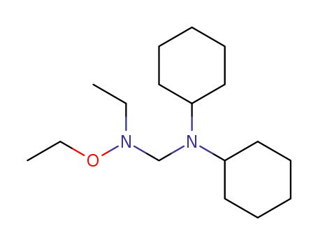 Molecular Structure of 6919-56-8 (Aethoxy-aethyl-dicyclohexylaminomethyl-amin)