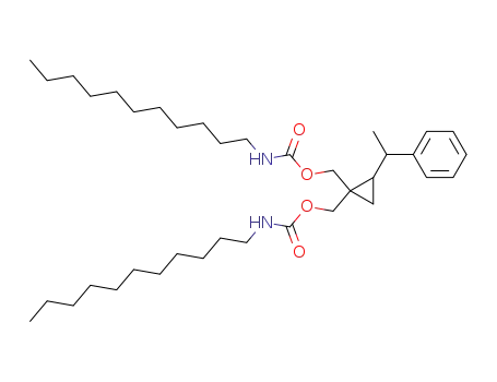 Undecyl-carbamic acid 2-(1-phenyl-ethyl)-1-undecylcarbamoyloxymethyl-cyclopropylmethyl ester