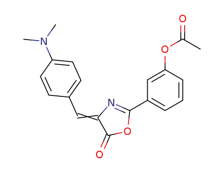 2-(3-acetoxy-phenyl)-4-(4-dimethylamino-benzylidene)-4<i>H</i>-oxazol-5-one