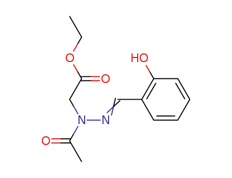 Molecular Structure of 39570-13-3 (N<sup>α</sup>-Acetyl-N<sup>β</sup>-o-hydroxybenzalhydrazinoessigsaeure-ethylester)