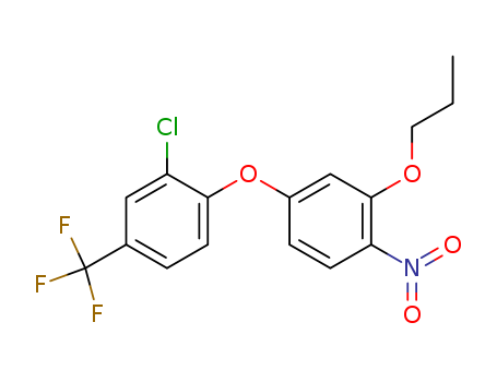 Benzene, 2-chloro-1-(4-nitro-3-propoxyphenoxy)-4-(trifluoromethyl)-