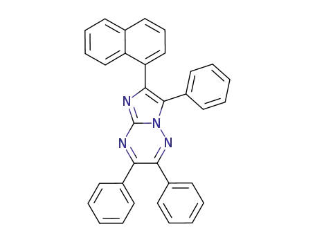 6-[1]naphthyl-2,3,7-triphenyl-imidazo[1,2-<i>b</i>][1,2,4]triazine