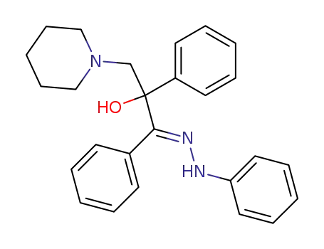 2-hydroxy-1,2-diphenyl-3-piperidino-propan-1-one-phenylhydrazone