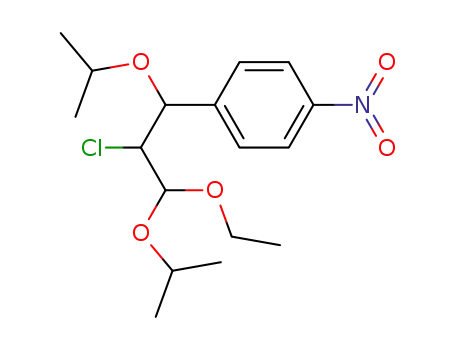 Molecular Structure of 56585-25-2 (Benzene, 1-[2-chloro-3-ethoxy-1,3-bis(1-methylethoxy)propyl]-4-nitro-)