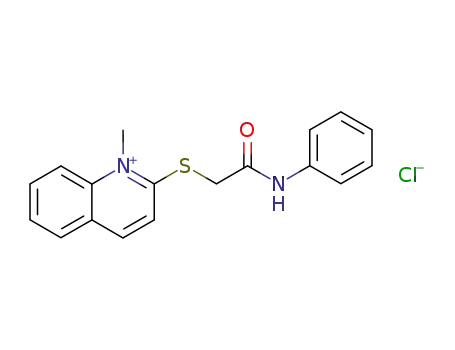 1-methyl-2-(phenylcarbamoyl-methylsulfanyl)-quinolinium; chloride