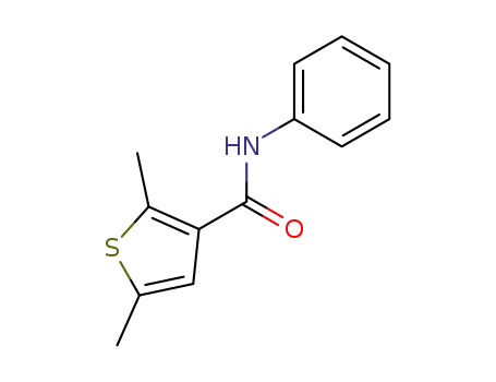 Molecular Structure of 56776-75-1 (2,5-dimethyl-thiophene-3-carboxylic acid anilide)