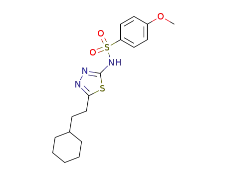 <i>N</i>-[5-(2-cyclohexyl-ethyl)-[1,3,4]thiadiazol-2-yl]-4-methoxy-benzenesulfonamide