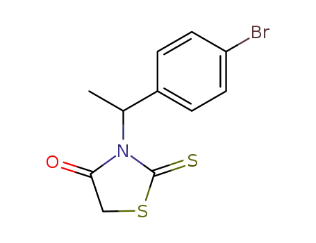 3-[1-(4-bromo-phenyl)-ethyl]-2-thioxo-thiazolidin-4-one