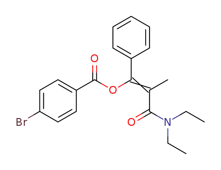 3-Phenyl-3-(p-brom-benzoyloxy)-methacrylsaeure-diethylamid