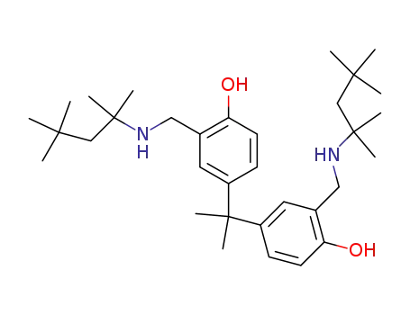 2,2'-bis-[(1,1,3,3-tetramethyl-butylamino)-methyl]-4,4'-isopropylidene-di-phenol