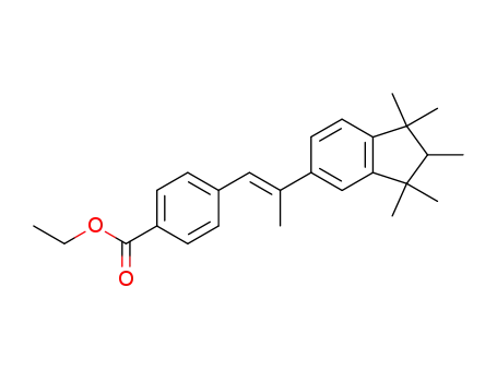 Benzoic acid,
4-[2-(2,3-dihydro-1,1,2,3,3-pentamethyl-1H-inden-5-yl)-1-propenyl]-,
ethyl ester, (E)-