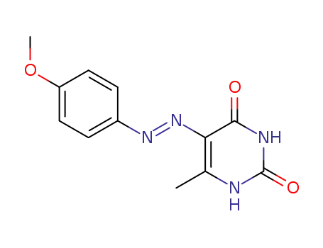 5-(4-methoxy-phenylazo)-6-methyl-1<i>H</i>-pyrimidine-2,4-dione