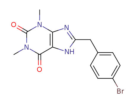 8-(4-bromo-benzyl)-1,3-dimethyl-3,7-dihydro-purine-2,6-dione