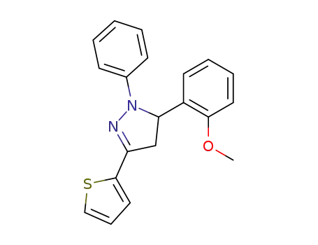 5-(2-methoxy-phenyl)-1-phenyl-3-[2]thienyl-4,5-dihydro-1<i>H</i>-pyrazole