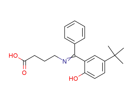Butanoic acid,
4-[[[5-(1,1-dimethylethyl)-2-hydroxyphenyl]phenylmethylene]amino]-