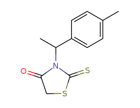 2-thioxo-3-(1-<i>p</i>-tolyl-ethyl)-thiazolidin-4-one