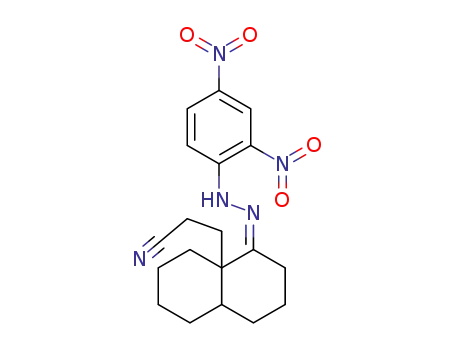 3-[4-(2,4-dinitro-phenylhydrazono)-octahydro-[4a]naphthyl]-propionitrile
