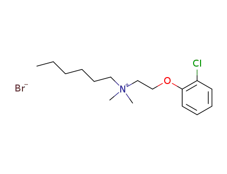 Molecular Structure of 132753-65-2 ([2-(2-chloro-phenoxy)-ethyl]-hexyl-dimethyl-ammonium; bromide)
