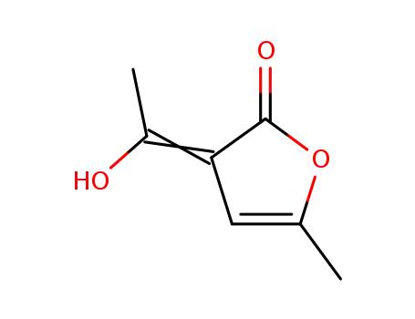 Molecular Structure of 63999-09-7 (2(3H)-Furanone, 3-(1-hydroxyethylidene)-5-methyl-)