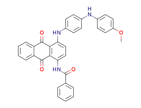 N-{4-[4-(4-Methoxy-phenylamino)-phenylamino]-9,10-dioxo-9,10-dihydro-anthracen-1-yl}-benzamide