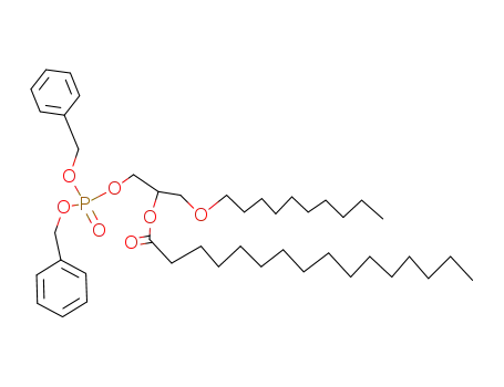 Hexadecanoic acid 2-(bis-benzyloxy-phosphoryloxy)-1-decyloxymethyl-ethyl ester
